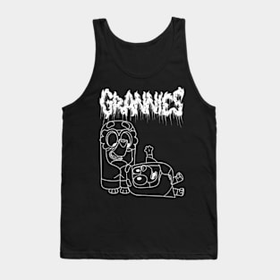 Black Metal Grannies Tank Top